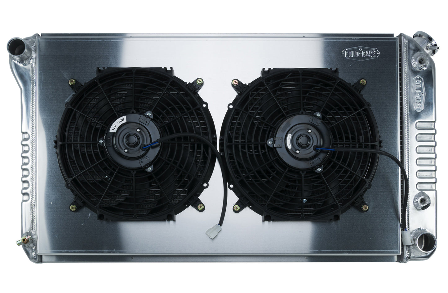 Cold Case Radiators 68-72 A-Body Radiator AT Dual 12in Fan Kit MPN CCRGMA42AK For GM A-Body 1968-77