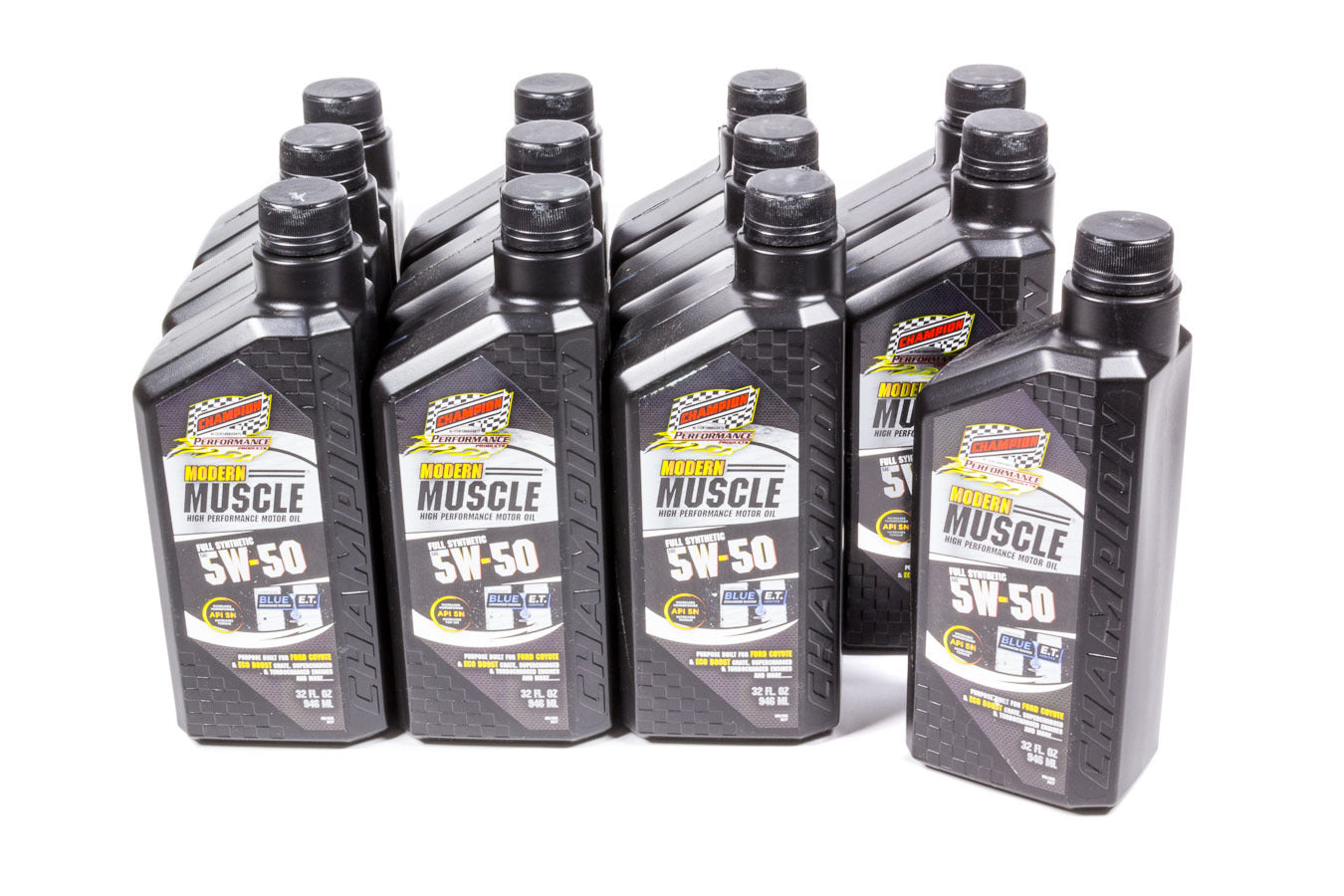 Champion Brand Modern Muscle 5w50 Oil Case 12x1Qt. Full Syn. MPN CHO4403H-12