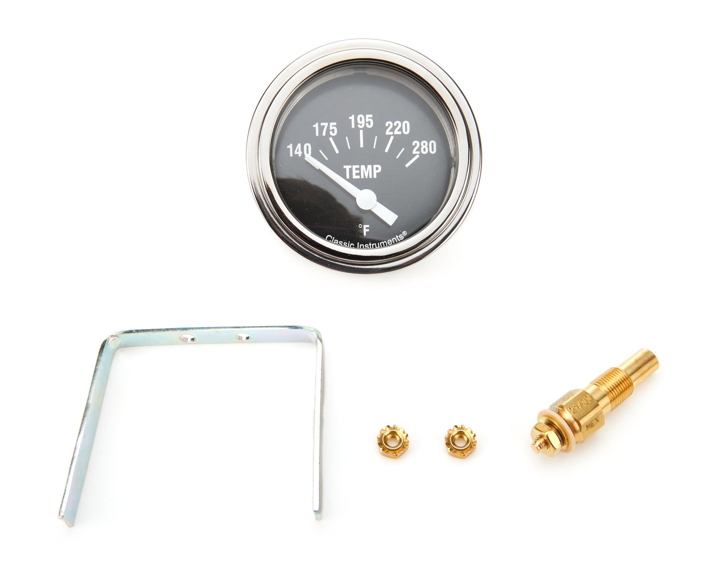 Classic Instruments Hot Rod Temperature Gaug e 2-5/8 Short Sweep MPN CLAHR226SLF-02
