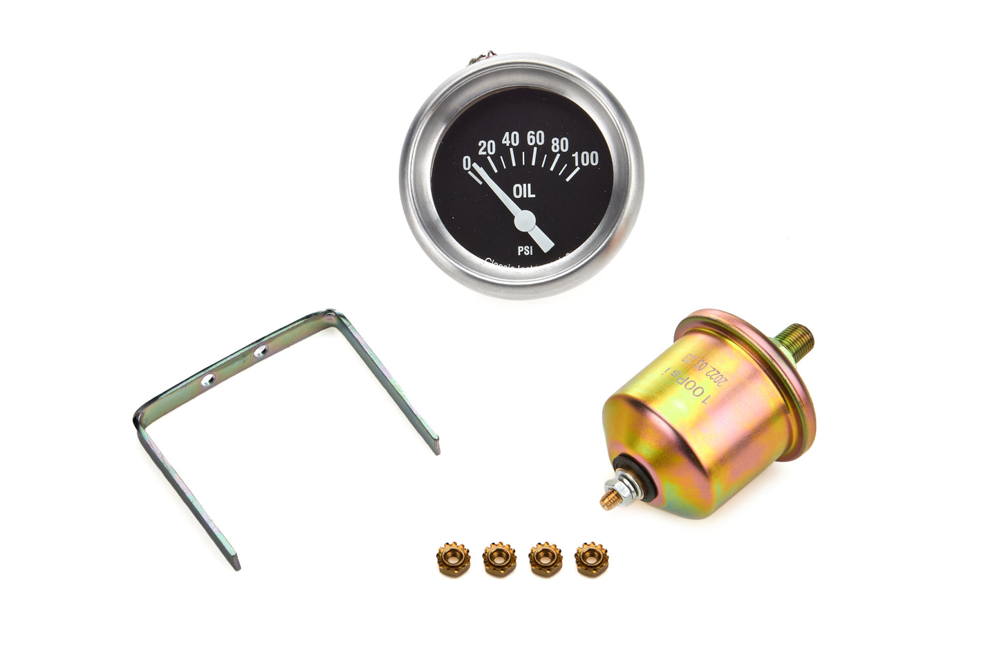 Classic Instruments Hot Rod Oil Pressure 2-5/8 Short Sweep MPN CLAHR281APF