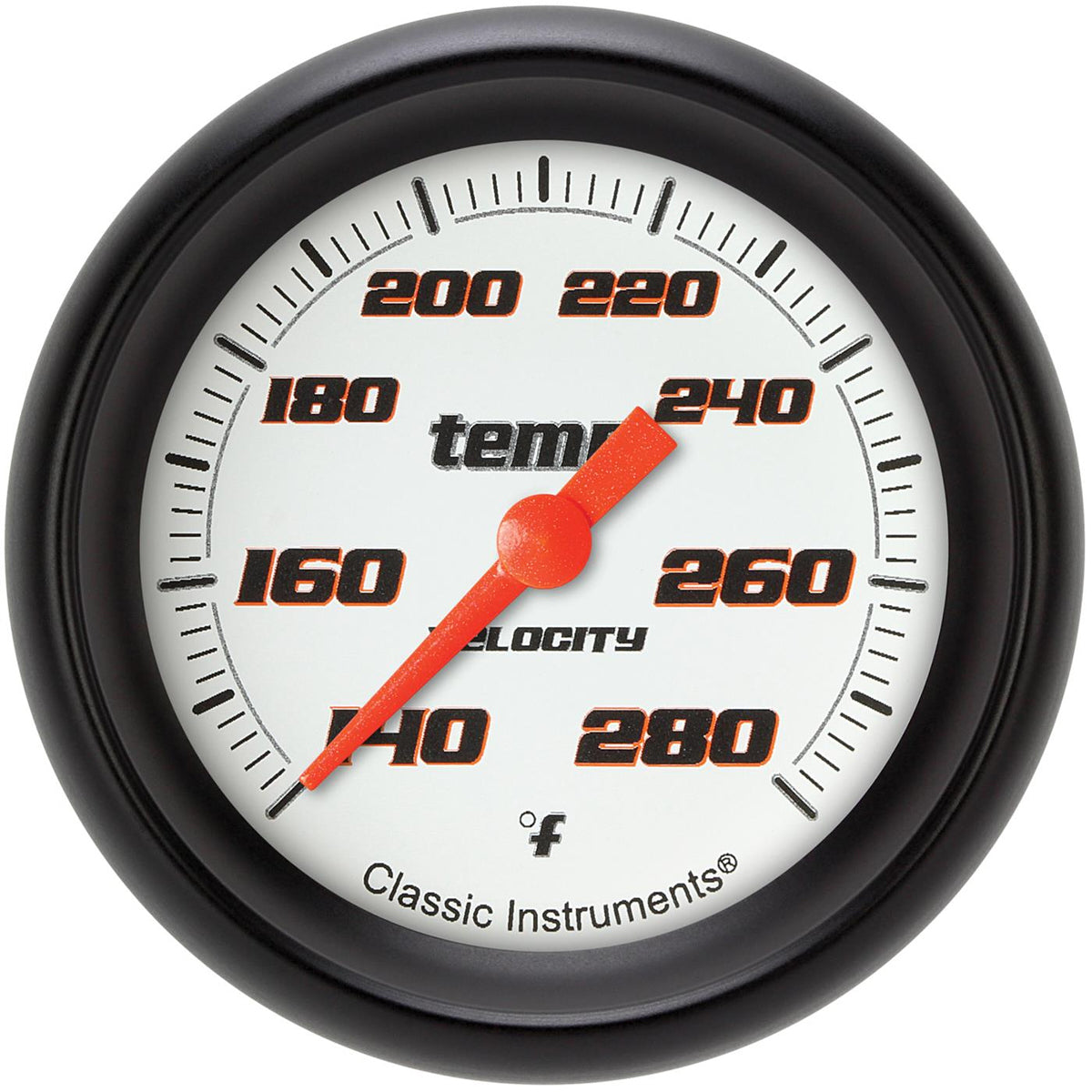Classic Instruments Velocity White Temperatu re Gauge 2-5/8 Full Swee MPN CLAVS326WBPF-02