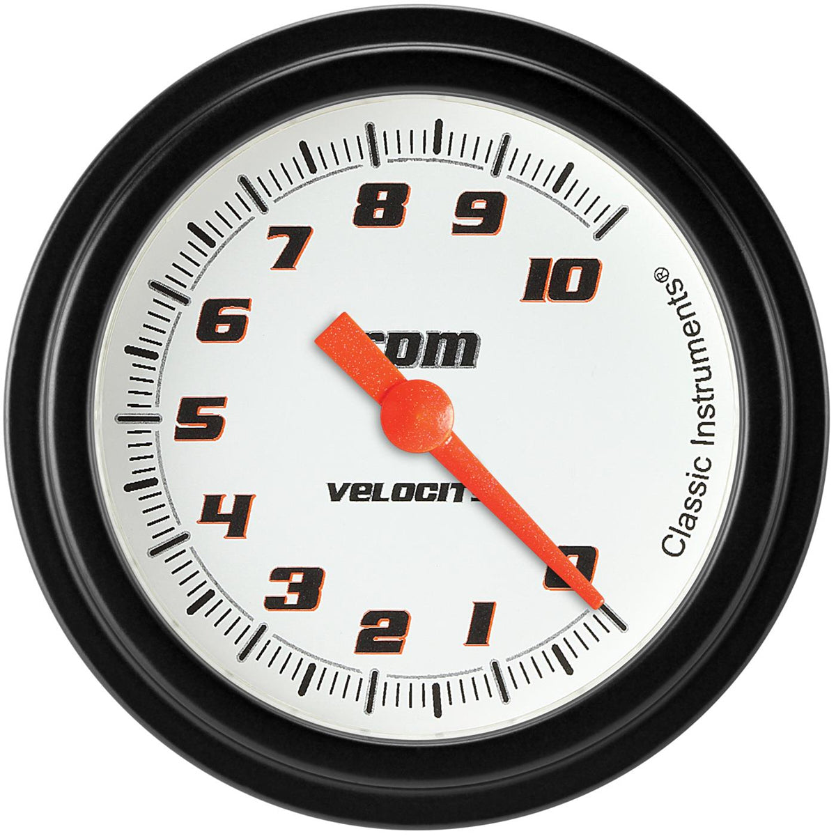 Classic Instruments Velocity White Tachomete r 2-5/8 Full Sweep MPN CLAVS383WBLF