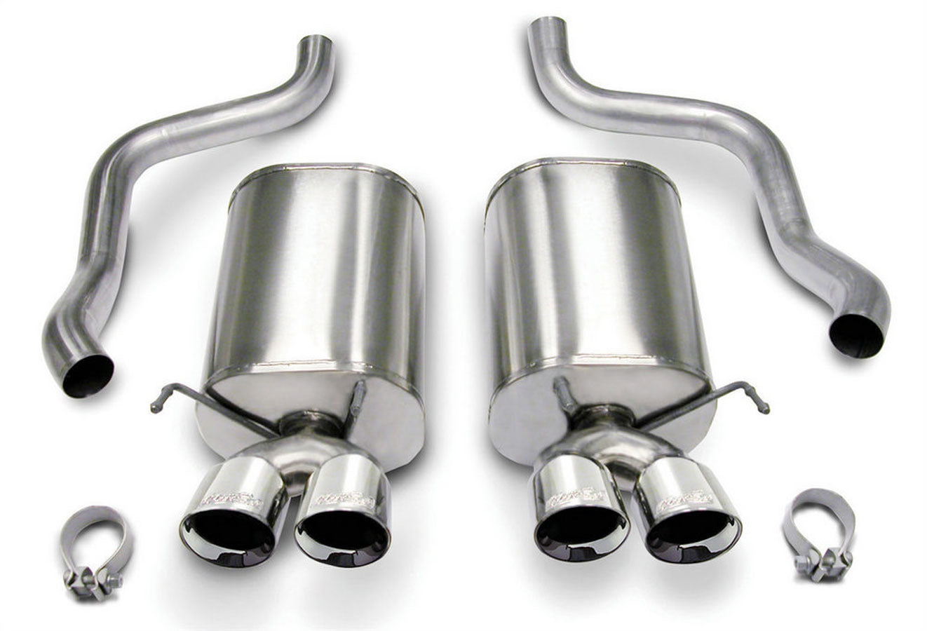 Corsa Performance 05-08 Corvette 6.0/6.2L Axle Back Exhaust System MPN COR14169 For Chevy, GM Corvette, LS-Series 2005-08