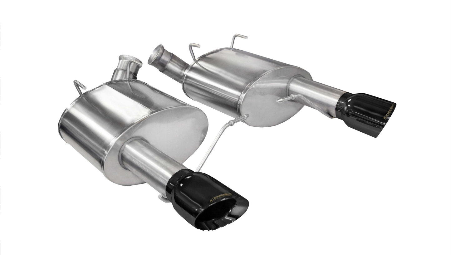 Corsa Performance Exhaust Axle-Back MPN COR14317BLK For Ford Coyote, Mustang 2011-14