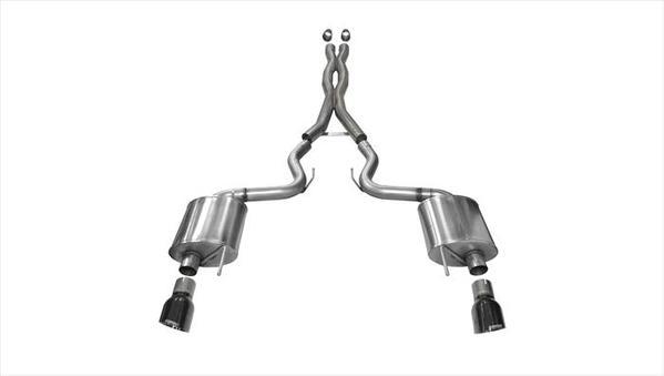 Corsa Performance Exhaust Cat-Back - 3.0in Dual Rear Exit COR14332BLK