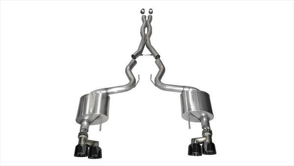 Corsa Performance Exhaust Cat-Back - 3.0in Dual Rear Exit COR14335BLK