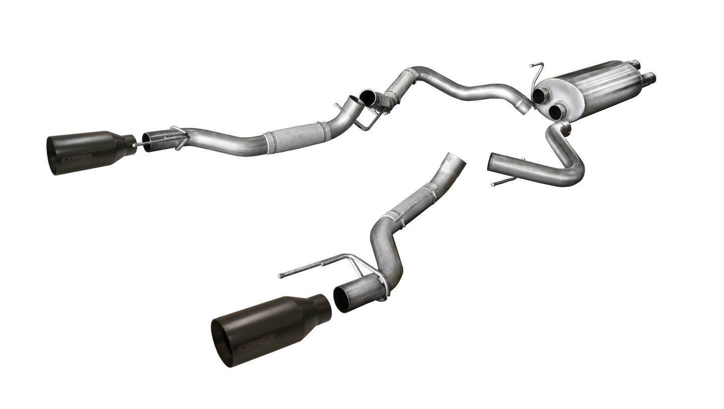 Corsa Performance Exhaust Cat-Back r Exit with Single 5.0in MPN COR14397BPC For Ford Fullsize Truck 2017-20