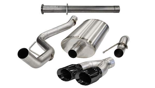 Corsa Performance Exhaust Cat-Back - 3.0in Cat-Back Single Side E MPN COR14759BLK For Ford 2011-14