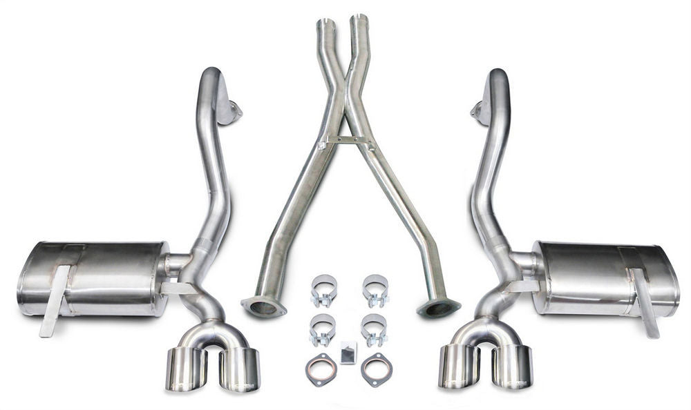 Corsa Performance Exhaust Cat-Back + X-Pip e - 2.5in Cat-Back + X-P MPN COR14962 For Chevy Corvette 1997-2004