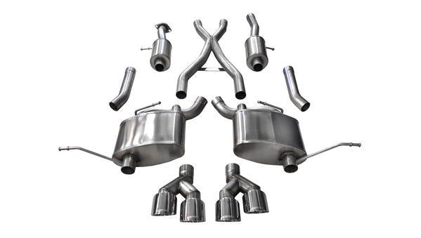 Corsa Performance Exhaust Cat-Back - 2.5in Dual Rear Exit MPN COR14992 For Jeep, Mopar Cherokee, Grand Cherokee 2014-21