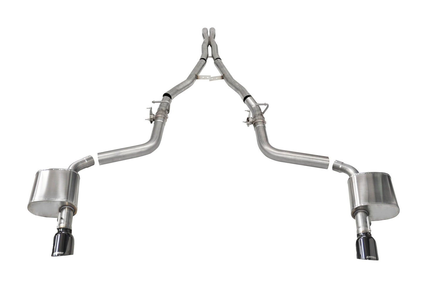 Corsa Performance 15-22 Dodge Charger 6.4L Cat Back Exhaust MPN COR21072BLK For Dodge, Mopar Gen III 2015-22
