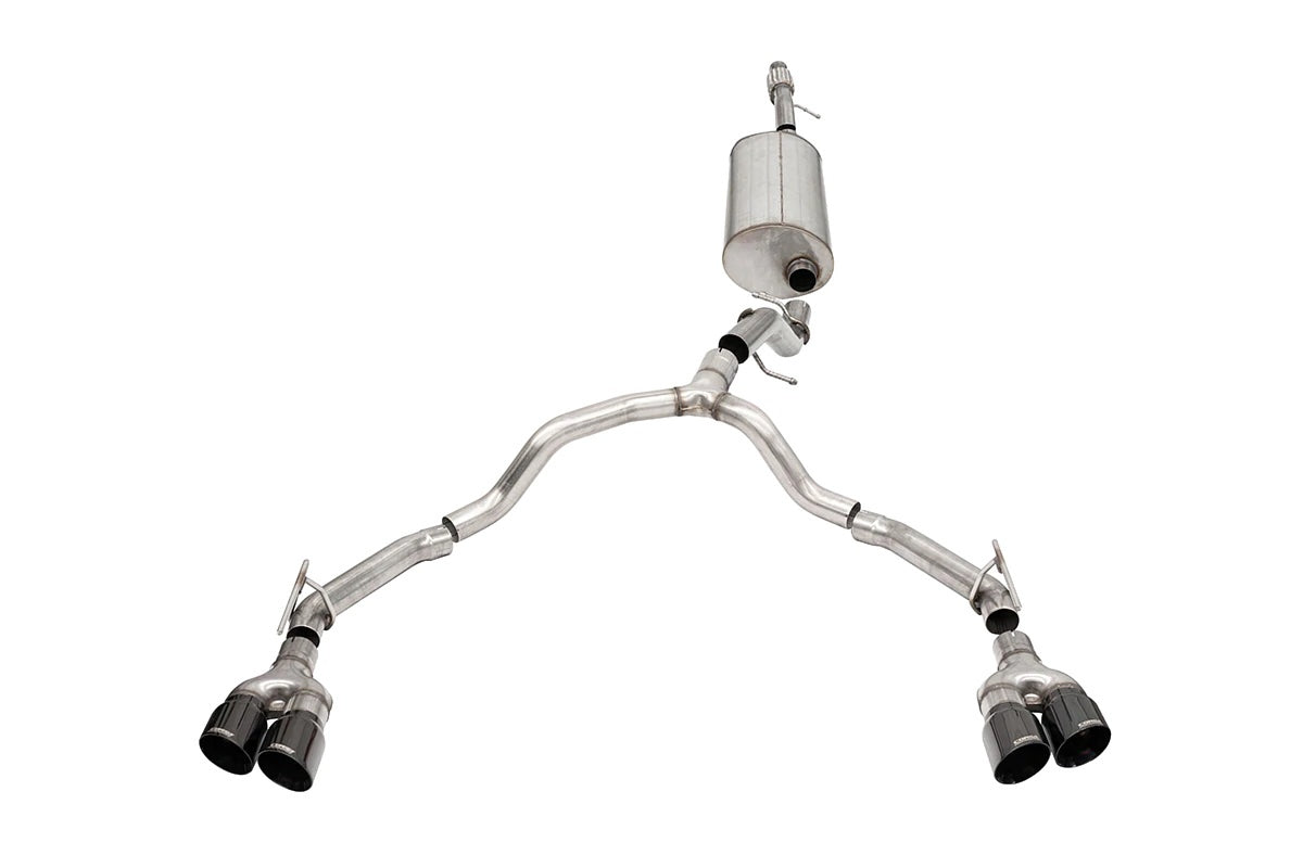 Corsa Performance 21- Chevy Tahoe 5.3L Cat Back Exhaust MPN COR21127BLK For GM Fullsize, Fullsize SUV, LS-Series 2021-22