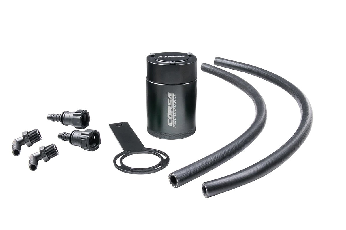 Corsa Performance 15-20 Chevy Tahoe 6.2L Catch Can MPN CORCC0001 For GM Fullsize SUV, Truck 2014-20