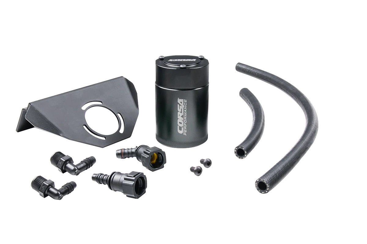 Corsa Performance 20- Chevy Corvette 6.2L Catch Can MPN CORCC0005 For Chevy Corvette 2020-22