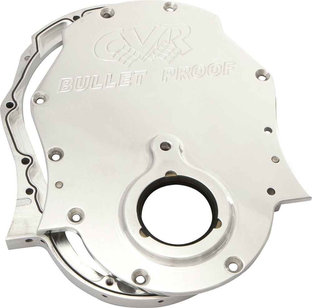 Cvr Performance BBC Billet Timing Cover 2-Piece - Polished MPN CVRTC2454CL For Chevy