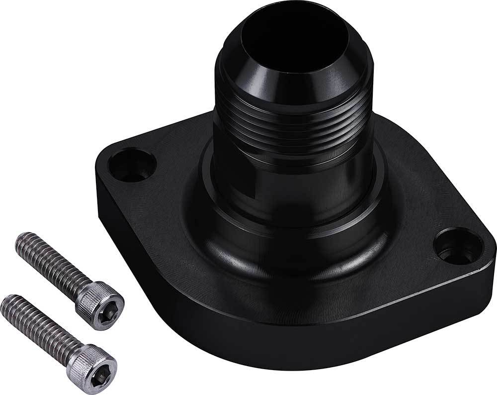 Cvr Performance Thermostat Housing GM LS w/16AN - Black CVRTSH5SABK