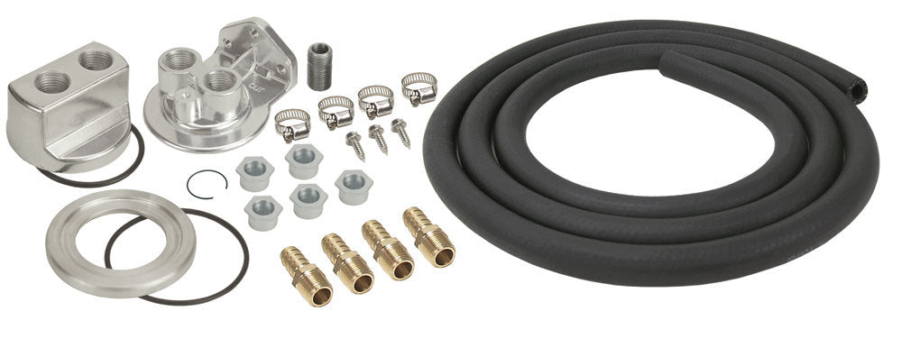 Derale Single Mount Oil Filter Relocation Kit MPN DER15748 For Universal use
