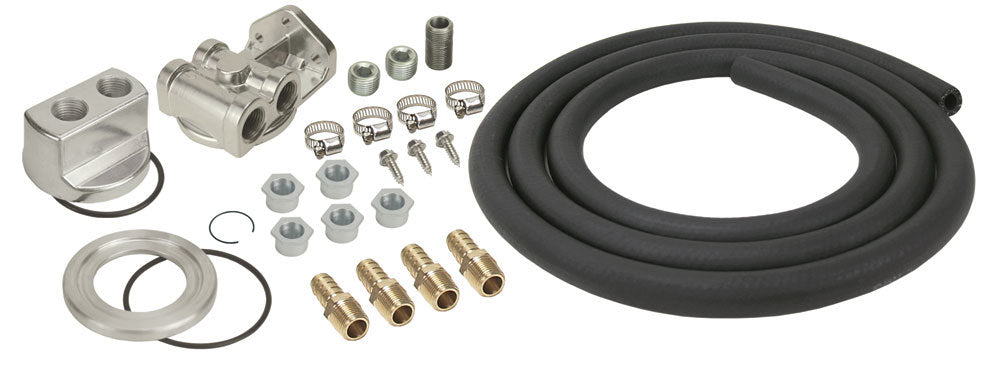 Derale Oil Filter Relocation Single Mount Side Ports MPN DER15780