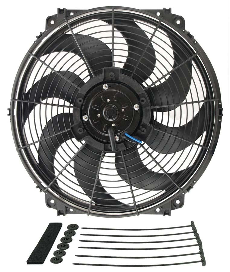 Derale 16in Tornado Electric Fan w/Standard Mount Kit MPN DER16626