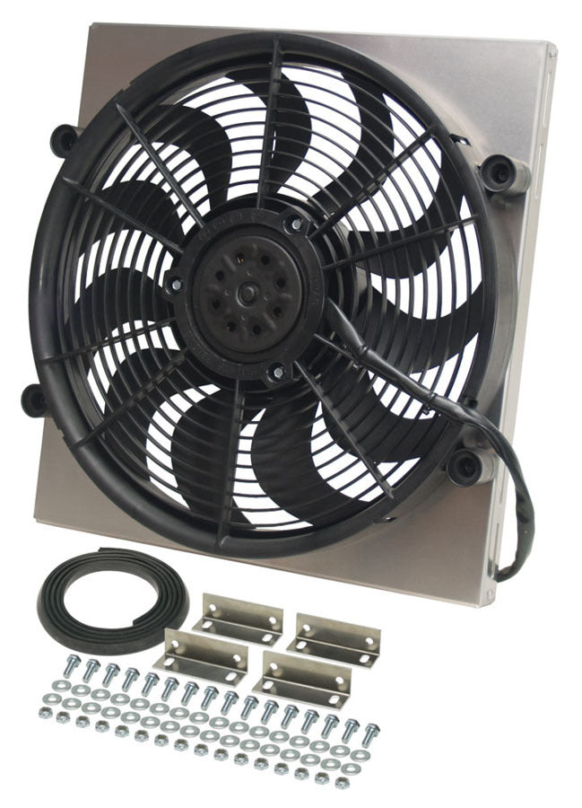 Derale RAD Fan w/Alum Shroud Assembly DER16816