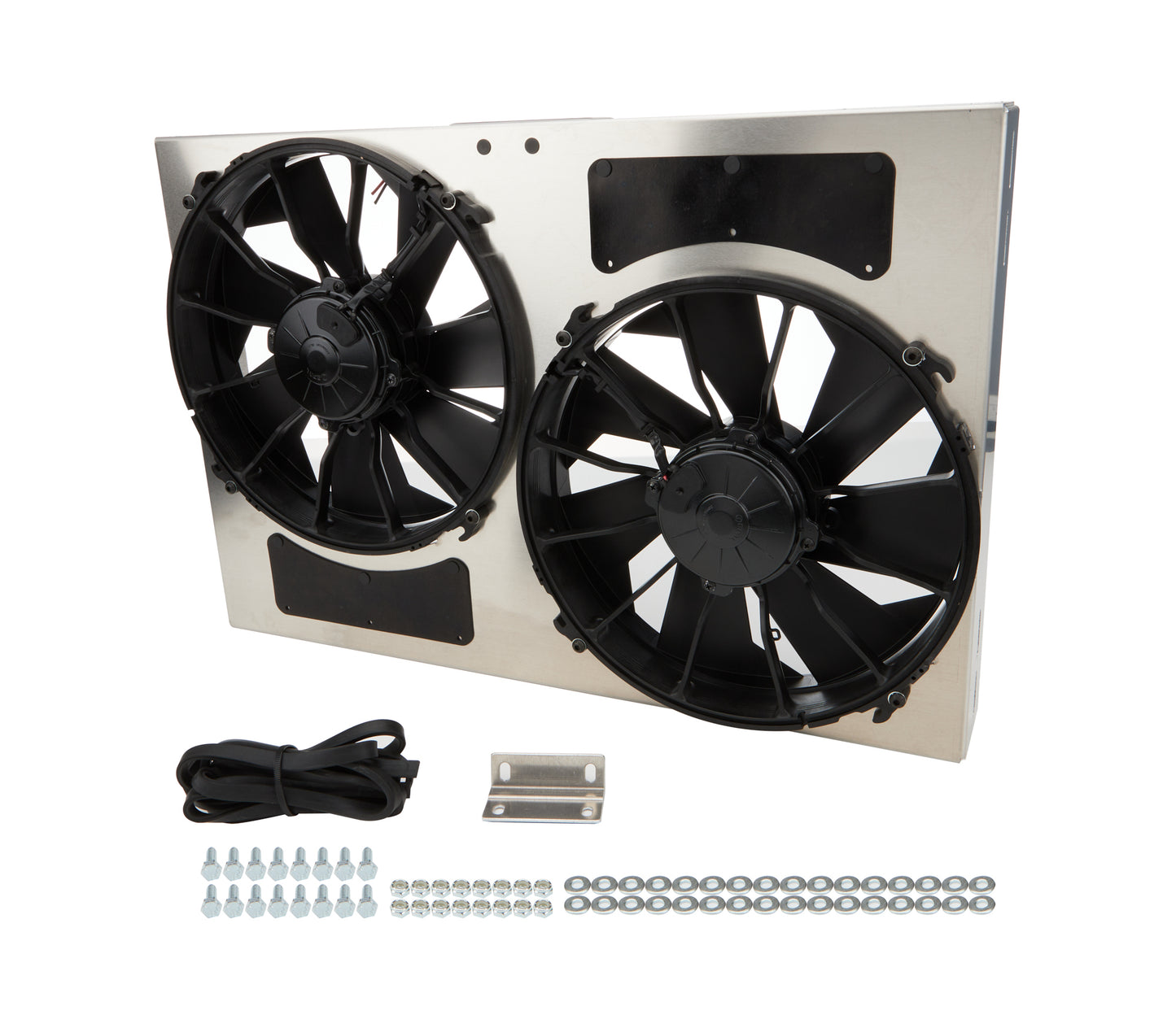 Derale Dual RAD Fan w/Alum Shroud Assembly DER16826