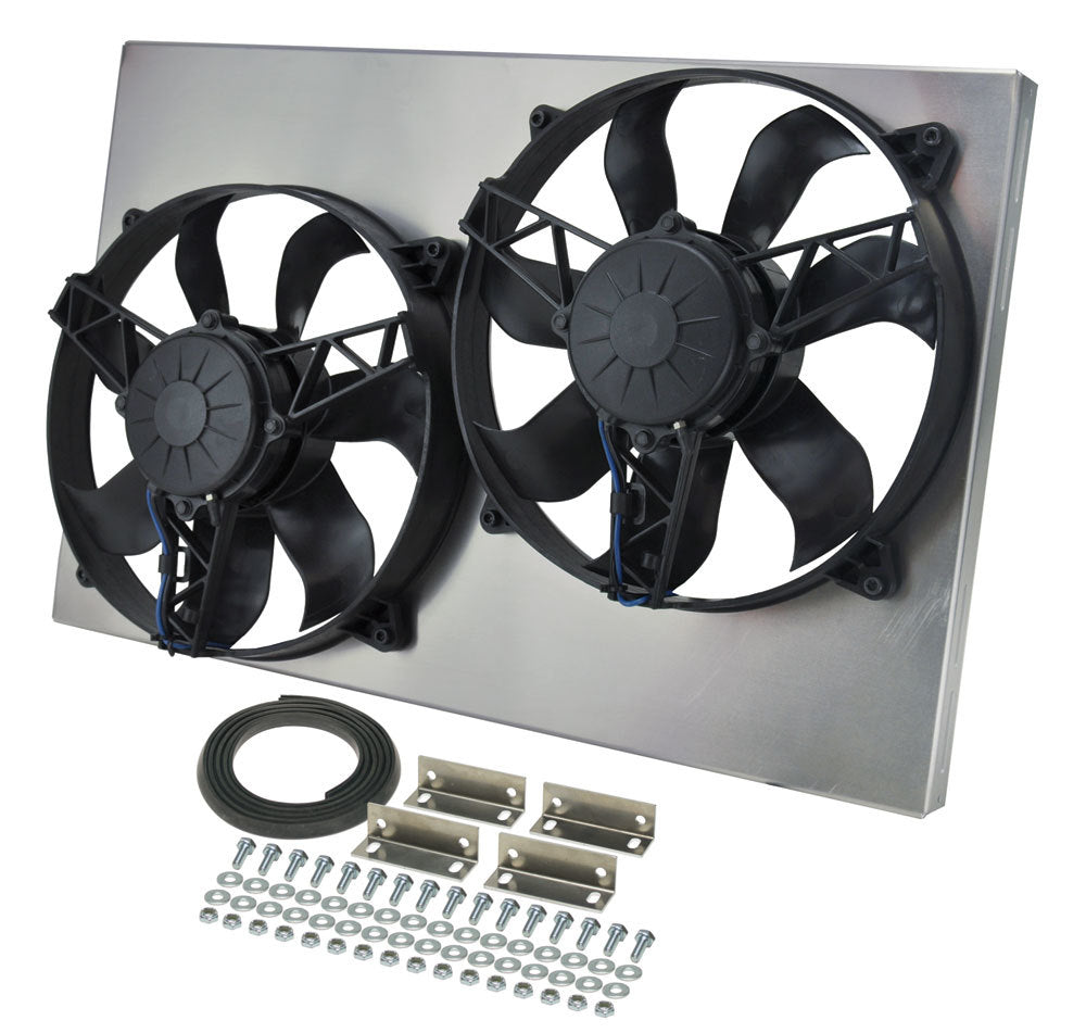 Derale Dual RAD Fan w/Alum Shroud Assembly MPN DER16831