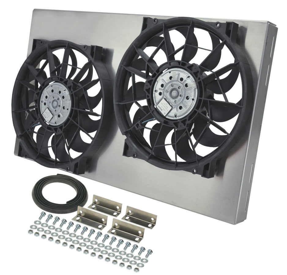 Derale Dual RAD Fan w/Alum Shroud Assembly MPN DER16836