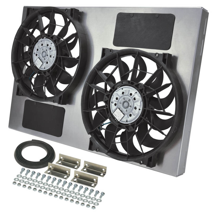Derale Dual RAD Fan w/Alum Shroud Assembly MPN DER16837