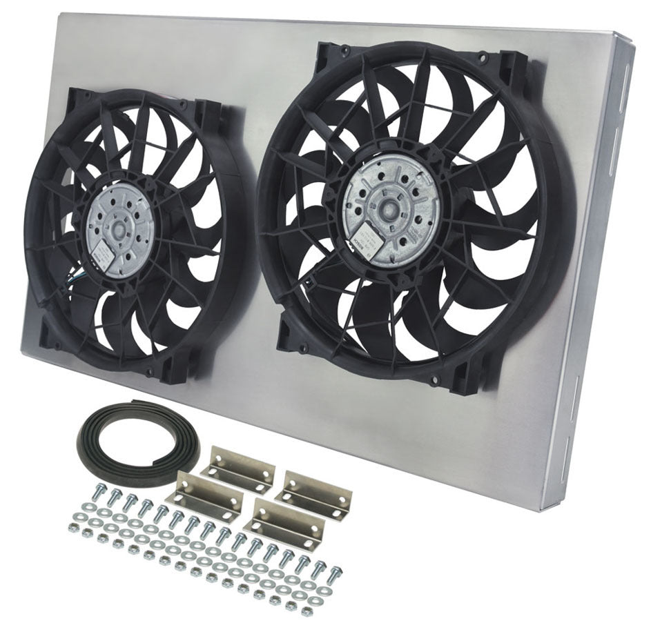 Derale Dual RAD Fan w/Alum Shroud Assembly MPN DER16838