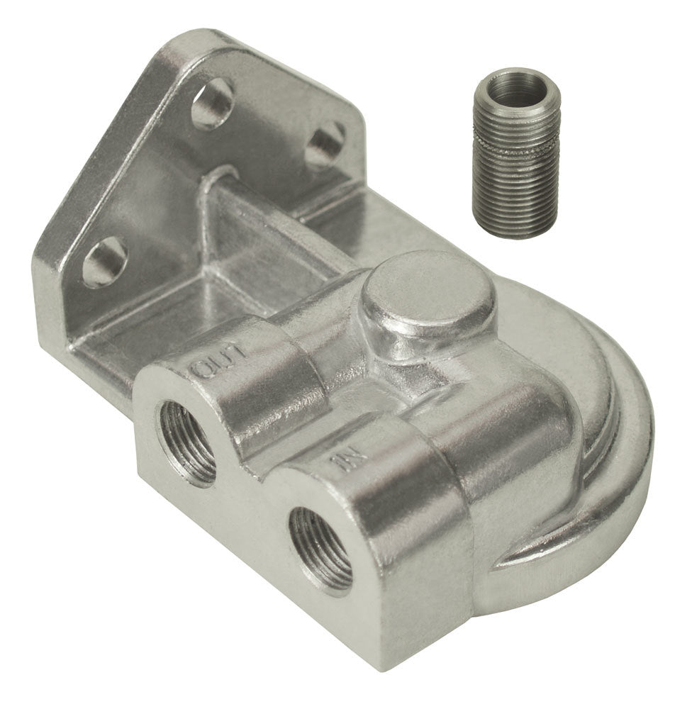 Derale Single Left-Port Filter Mount 3/8in NPT MPN DER25750