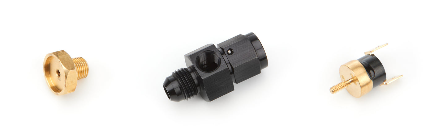 Derale In-Line Fluid Thermostat 6an 180 Degree MPN DER35020