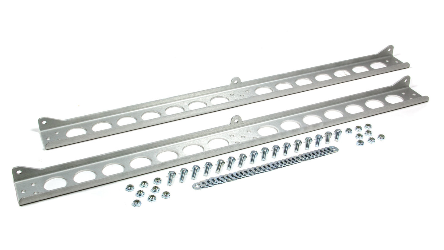 Derale Dual Cooler Mounting Brackets Aluminum MPN DER50022