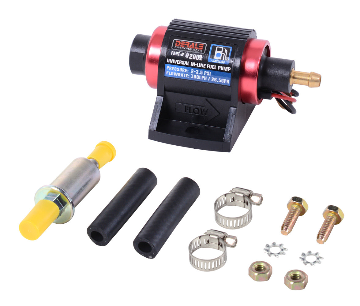 Derale In-Line Fuel Pump 100LPH Gasoline DER72001