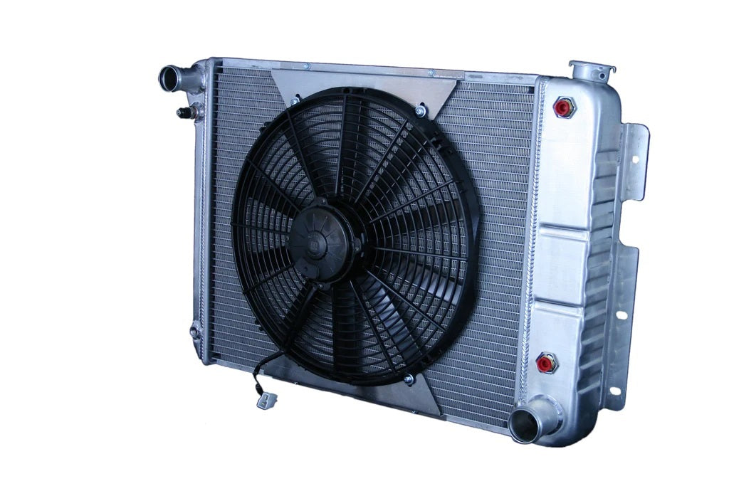 Dewitts Radiator Radiator w/Fans Camaro 67-69 SBC Auto Trans Raw MPN DEW32-4139004A For GM F-Body 1967-69