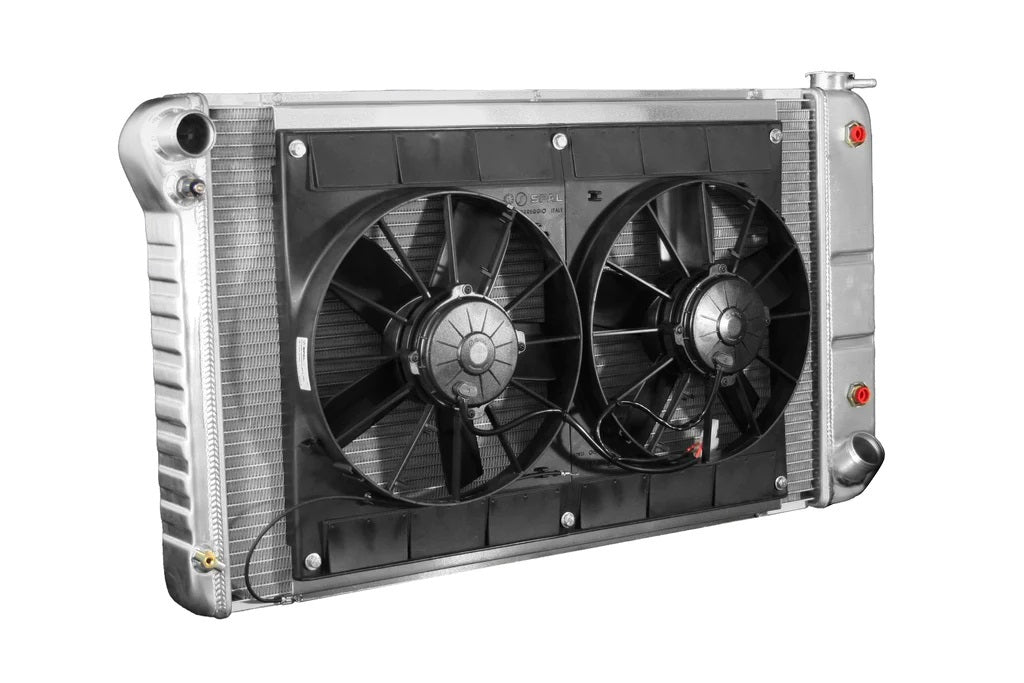 Dewitts Radiator Radiator w/Fans C-10 Trk 67-72 Auto Trans Raw MPN DEW32-4139018A For GM Fullsize Truck 1967-72