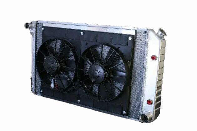 Dewitts Radiator Radiator w/Fans Chevelle 73-77 Auto Trans Raw MPN DEW32-4139034A For GM A-Body 1973-77