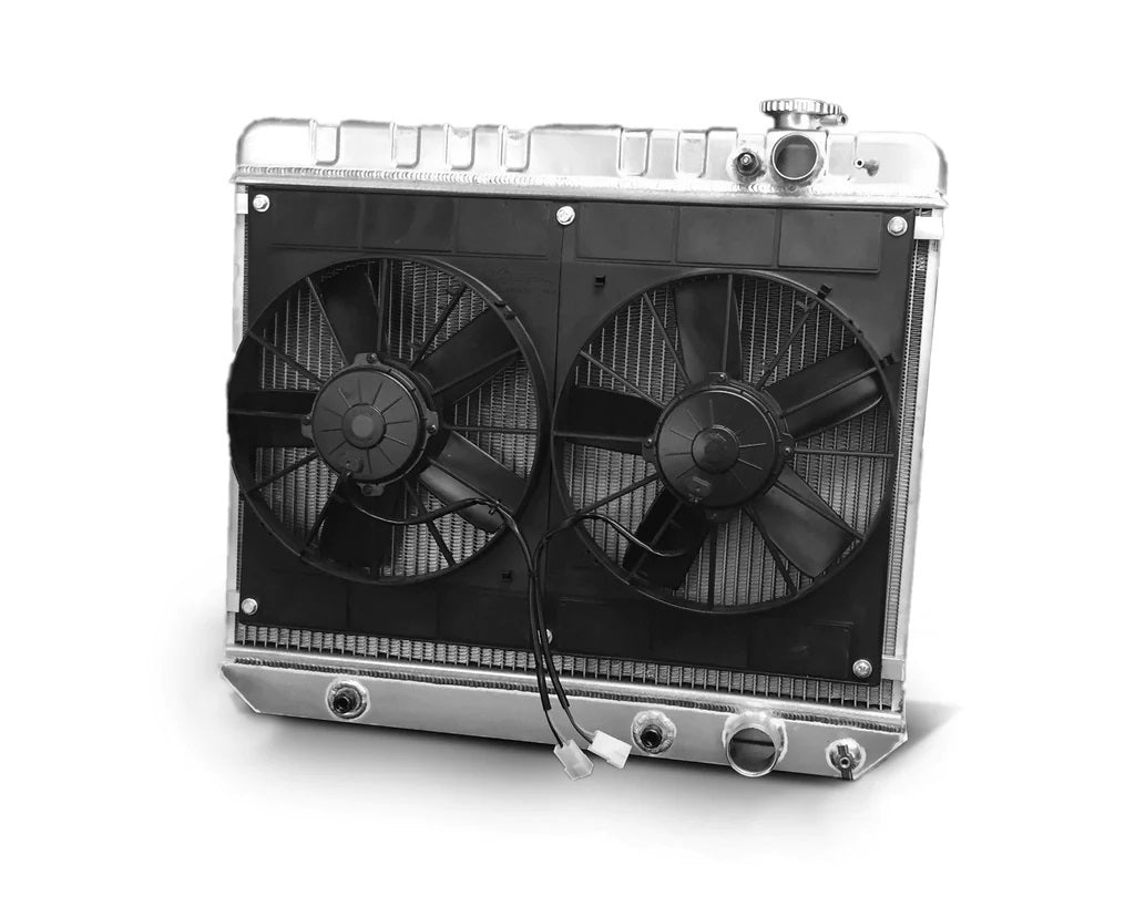 Dewitts Radiator Radiator w/Fans Nova 62-67 LS Auto Trans Raw MPN DEW32-6139010A For GM 1962-67