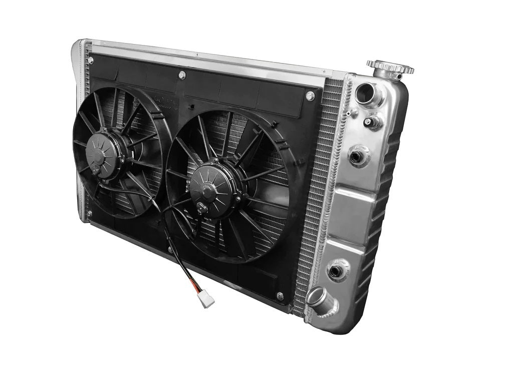 Dewitts Radiator Radiator w/Fans C-10 Trk LS 67-72 Auto Trans Raw MPN DEW32-6139018A For GM Fullsize Truck 1967-72