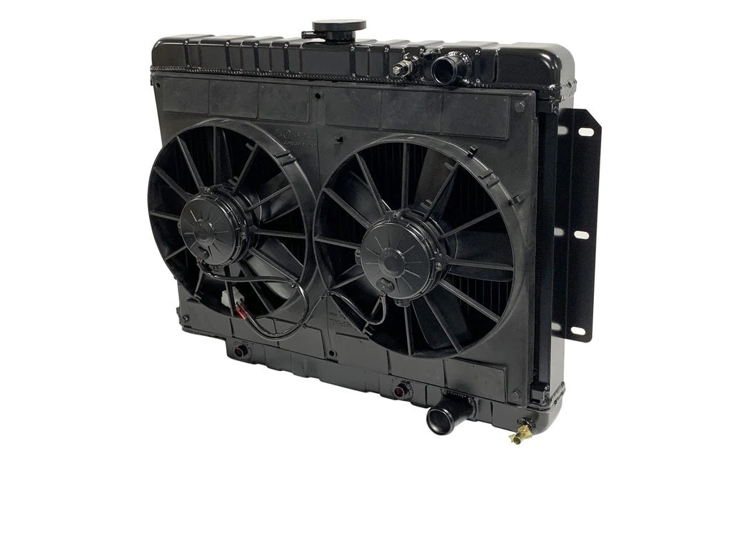 Dewitts Radiator Radiator w/Fans Impala LS 59-64 Auto Trans Blk MPN DEW32-6239014A For GM B-Body 1959-64