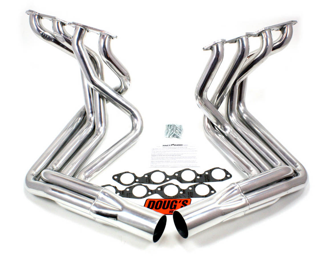 Dougs Headers BBC Side Mount Headers - Silver - 63-82 Vette MPN DGHD381 For Chevy Corvette, Ram 1963-82