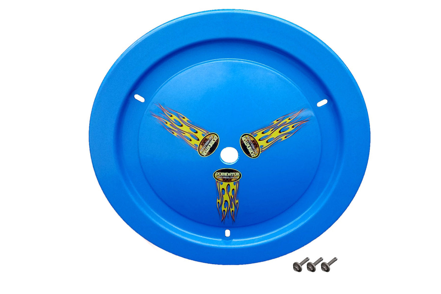 Dominator Race Products Wheel Cover Bolt-On Blue Real Style DOM1006-B-BL