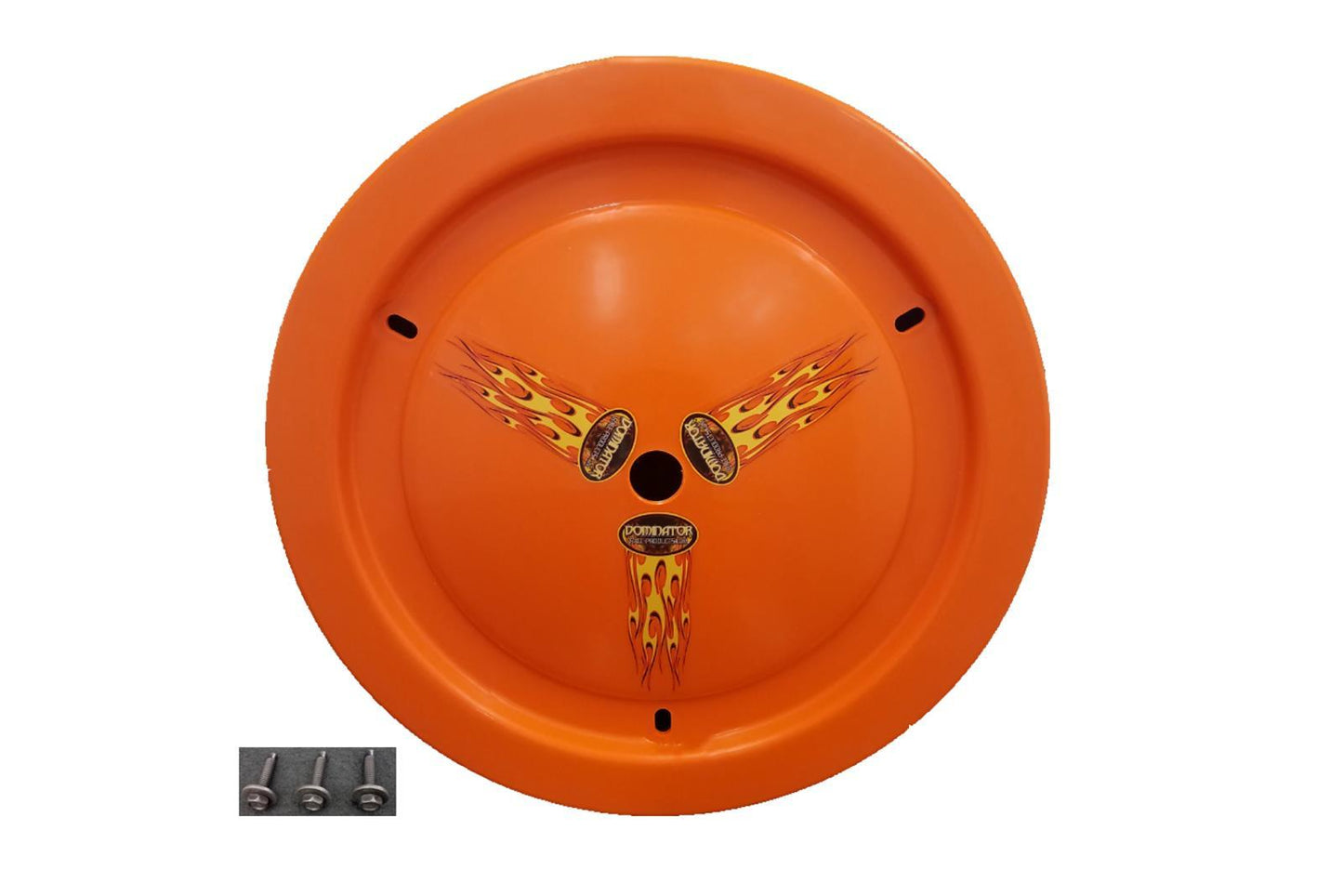 Dominator Race Products Wheel Cover Bolt-On Orange Real Style DOM1006-B-OR