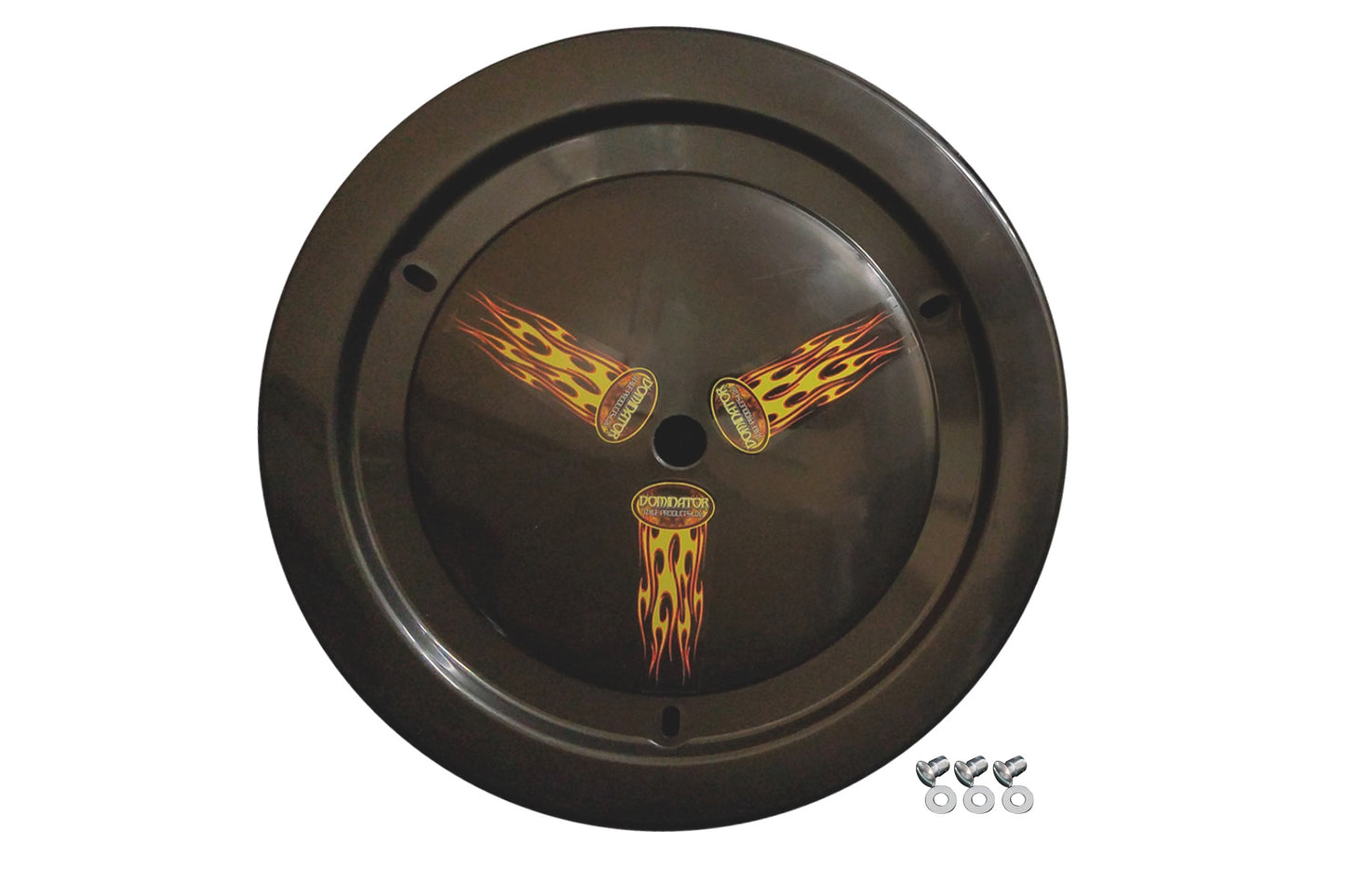 Dominator Race Products Wheel Cover Dzus-On Black Real Style DOM1006-D-BK