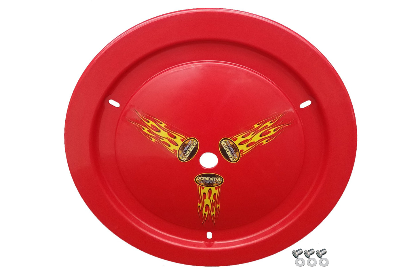 Dominator Race Products Wheel Cover Dzus-On Red Real Style DOM1006-D-RD