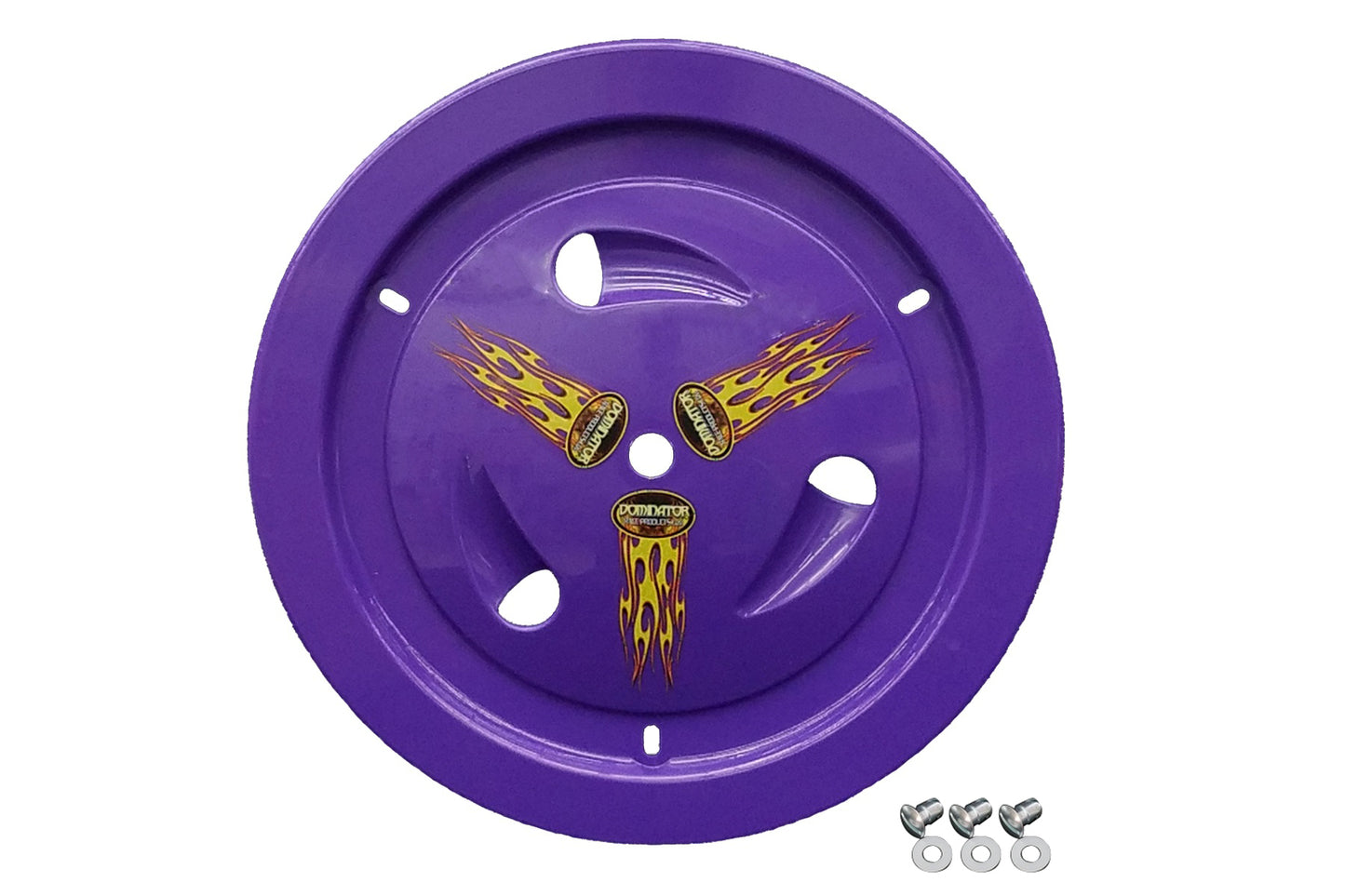 Dominator Race Products Wheel Cover Dzus-On Purple Real Style DOM1007-D-PU