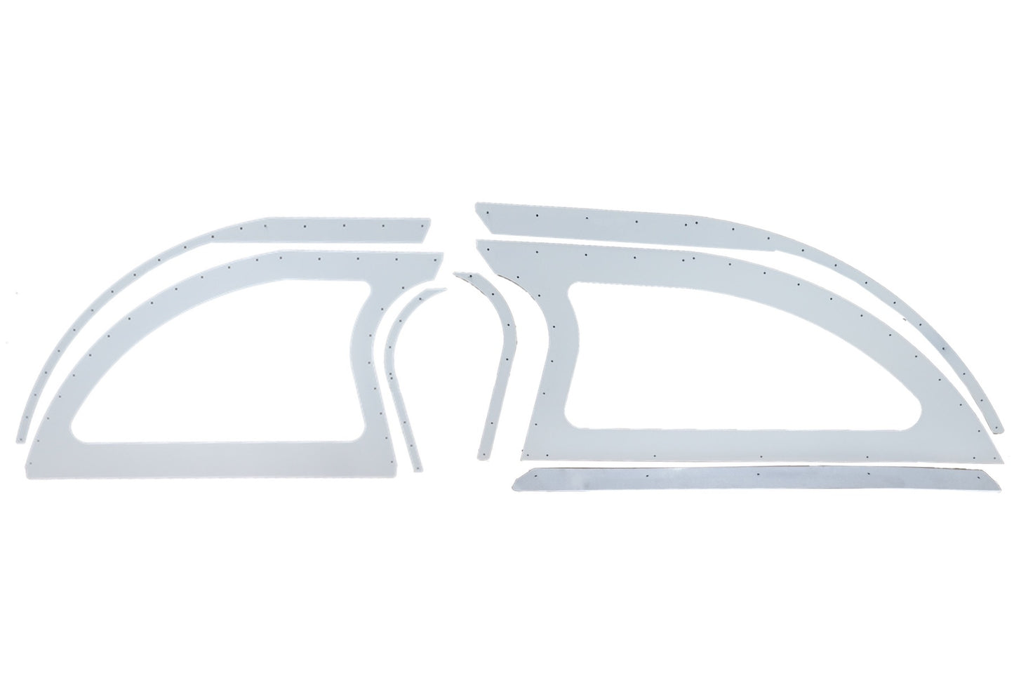 Dominator Race Products Aluminum Sails White Pair Open Style DOM805-AL-WH