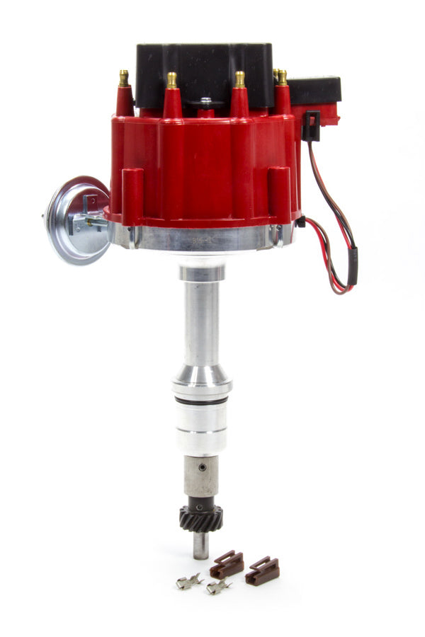 Performance Distributors Racing Distributor SBF 302W Red Cap w/ Vac Adv MPN DUI318211RD For Ford Pickup