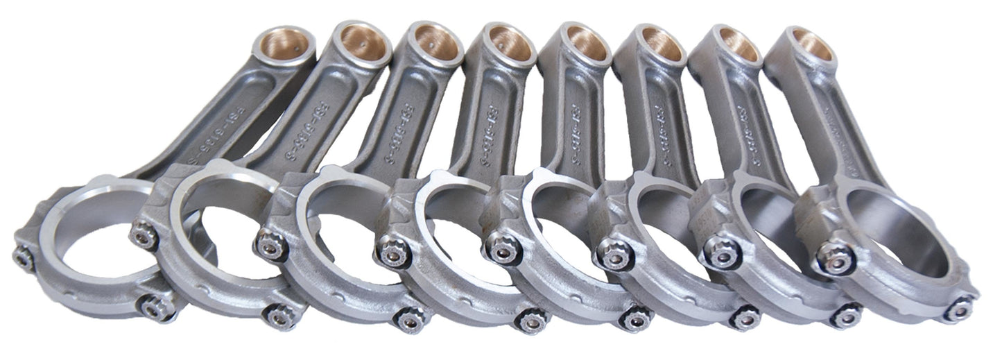 Eagle BBC FSI 4340 I-Beam Rod Set 6135 MPN EAGFSI6135 For Chevy