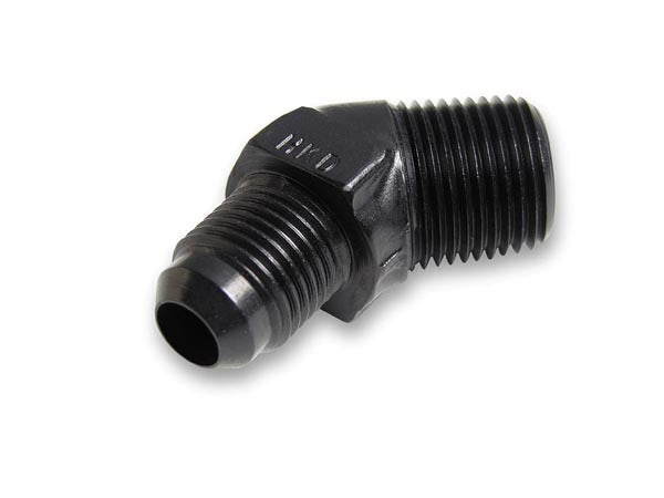 Earls #6 Male to 1/4in NPT 45 Deg Ano-Tuff Adapter EARAT982306ERL