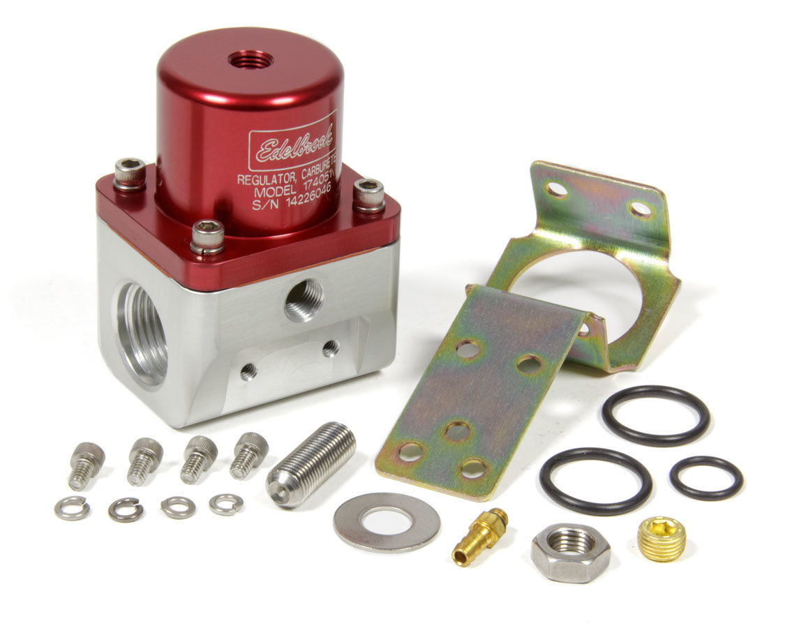 Edelbrock Fuel Pressure Regulator Bypass Style 180GPH Red MPN EDE174051